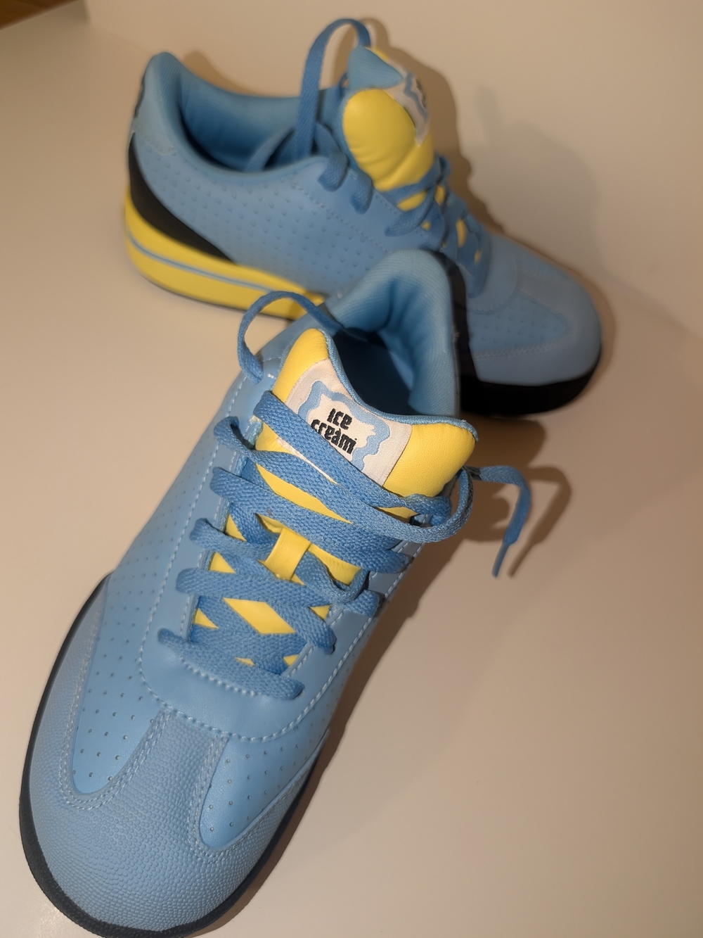 Reebok x ICECREAM Boardflip in the "Pale Cerulean" colorway  by Pharrelle